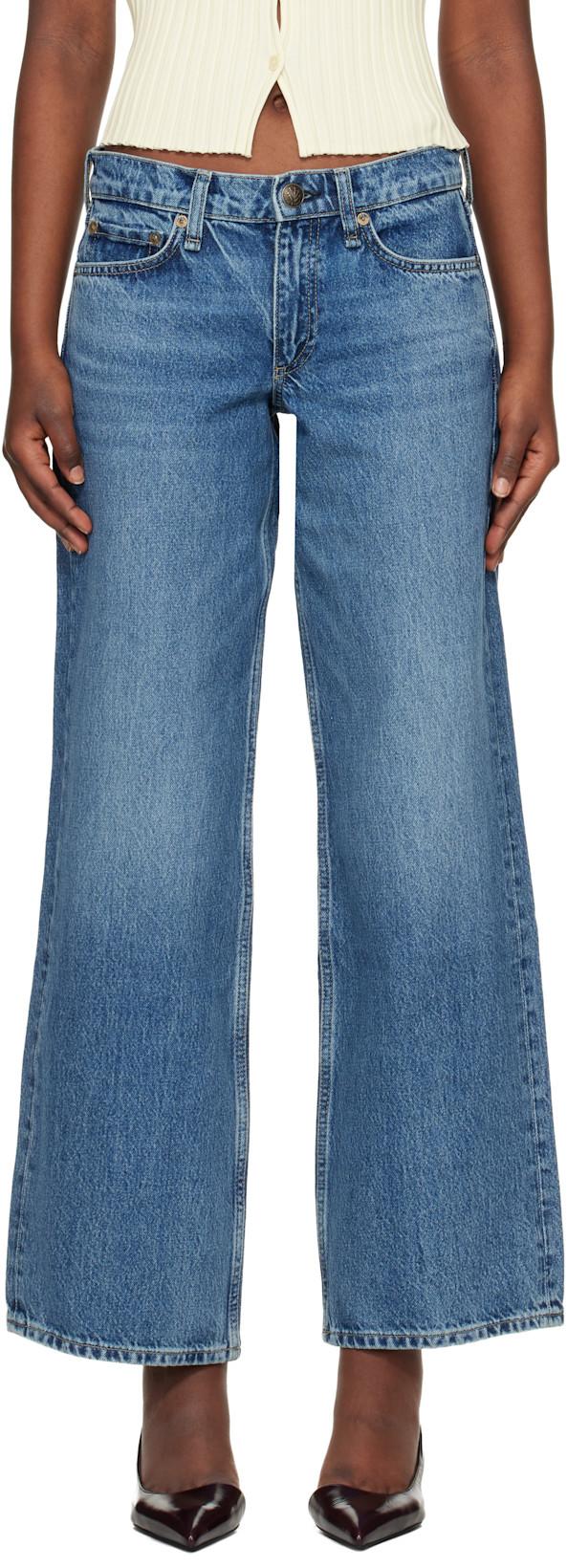 Blue Saige Relaxed Straight Jeans by RAG&BONE