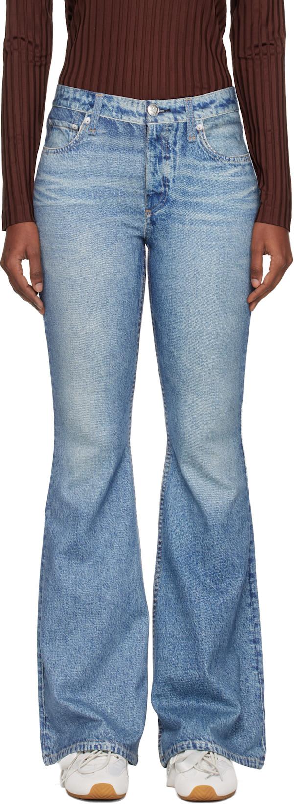 Blue rb Miramar Dahlia Flare Jeans by RAG&BONE
