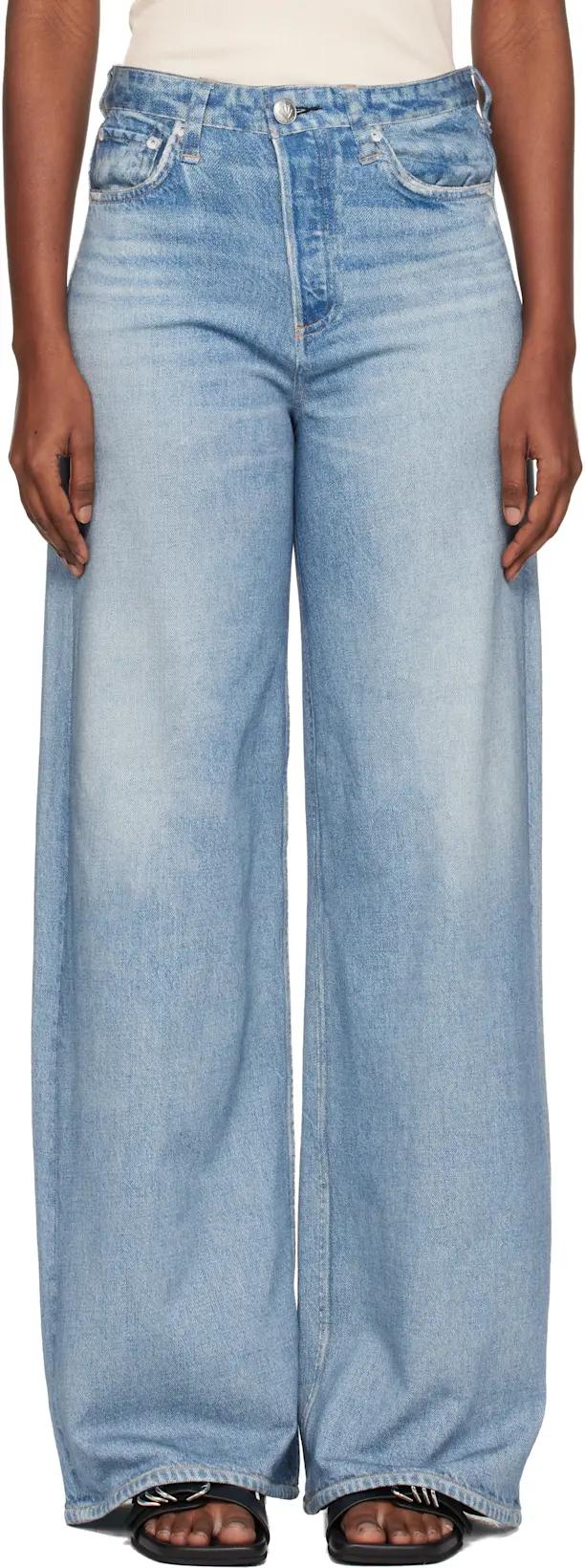 Blue rb Miramar Sofie Wide-Leg Jeans by RAG&BONE