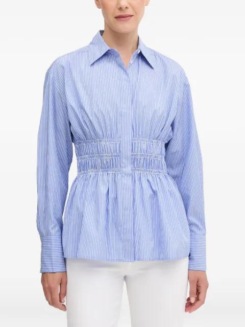 Blythe striped shirred shirt by RAG&BONE