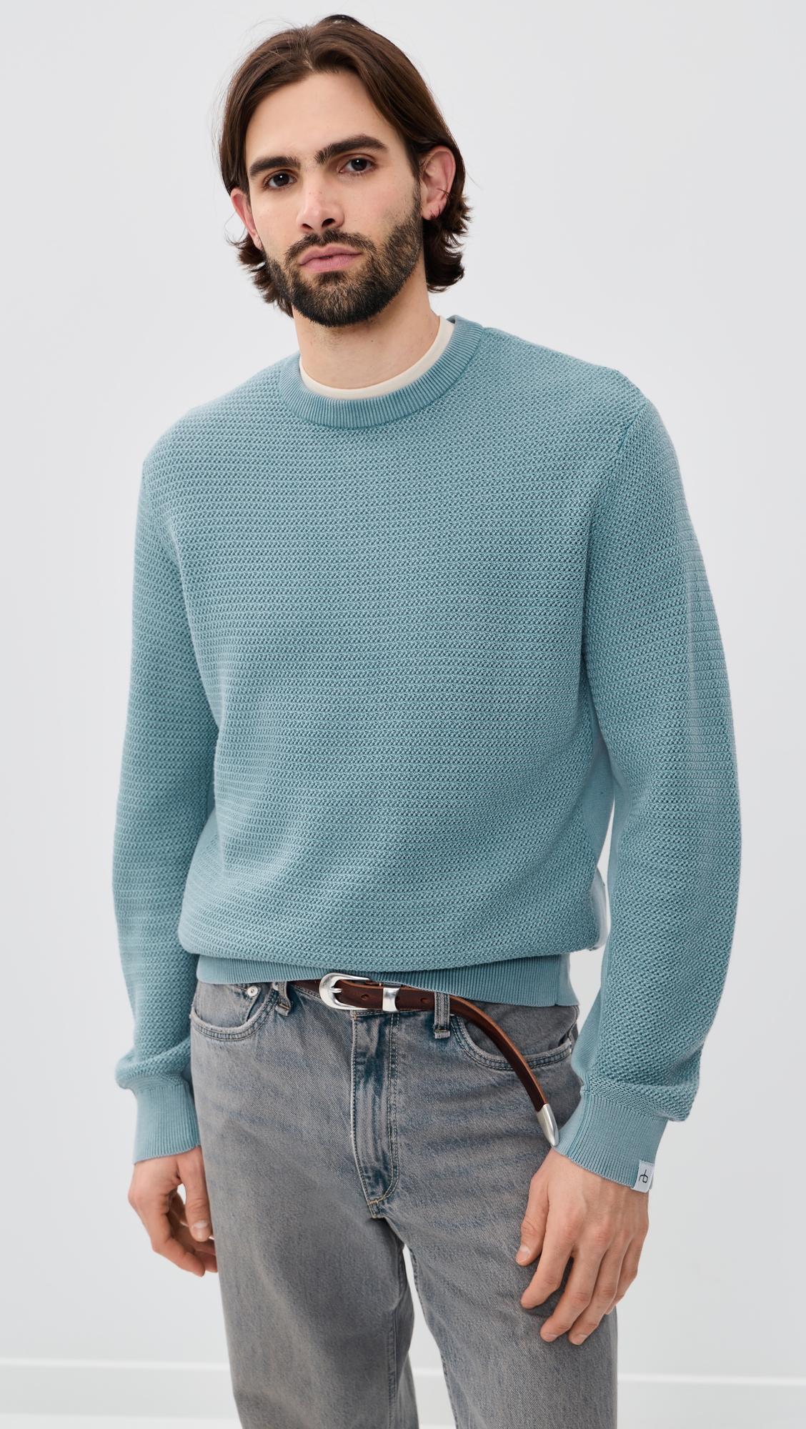 Caden Washed Crew Sweater by RAG&BONE