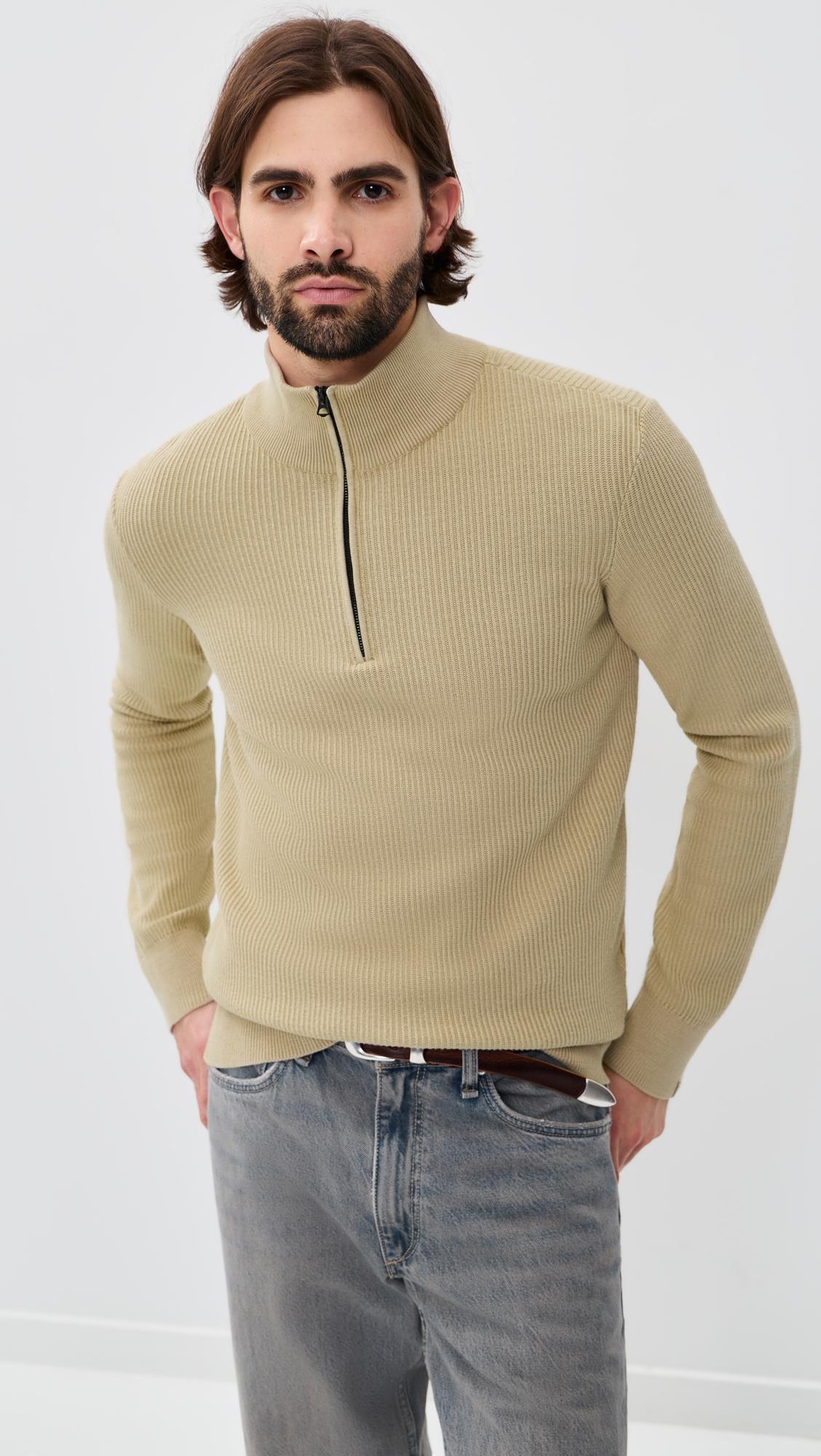 Caden Washed Quarter Zip Pullover by RAG&BONE