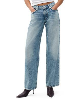 Cam Low Rise Relaxed Full Length Straight Jeans in Roseland by RAG&BONE