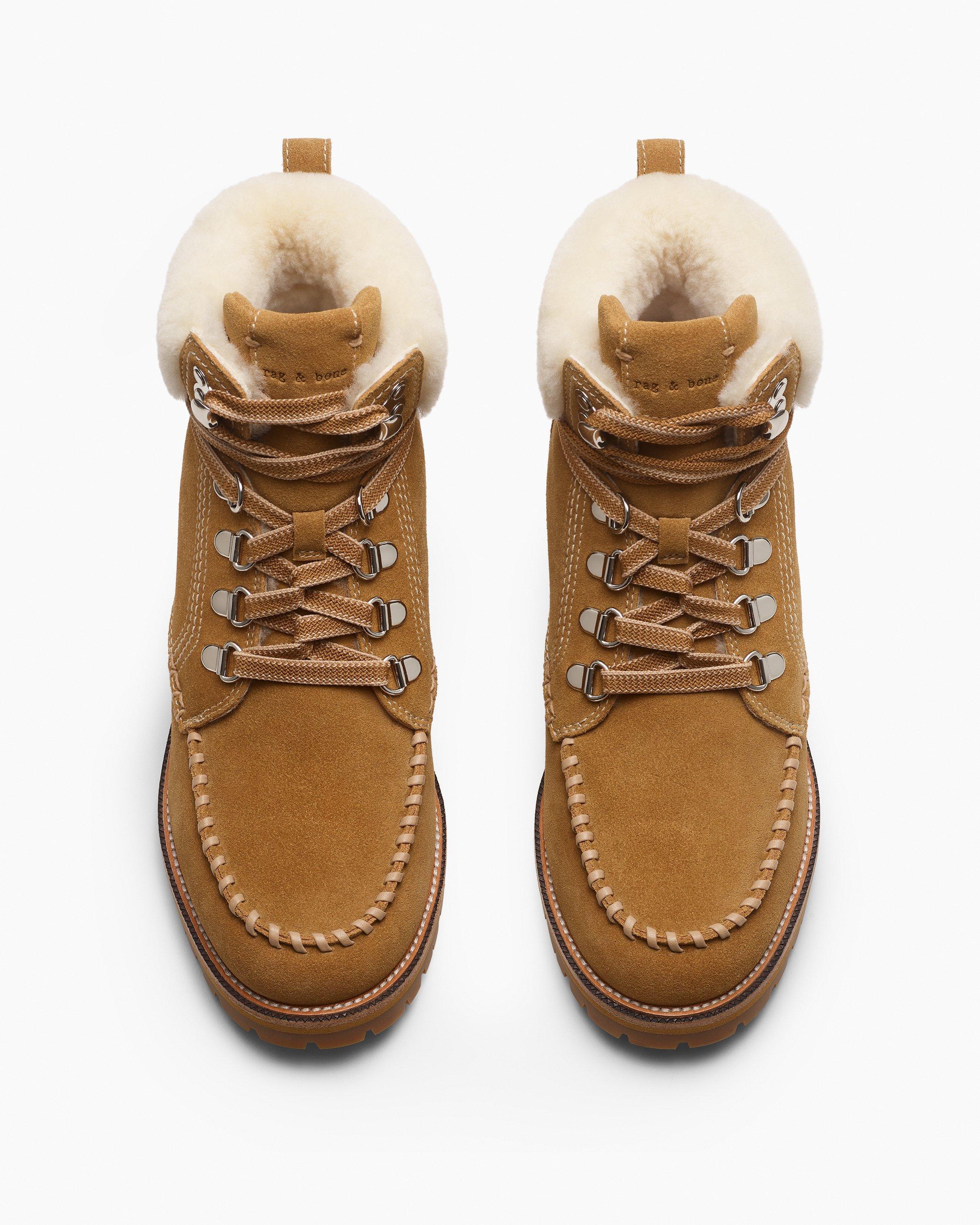 Cameron Suede Shearling Hiking Boots by RAG&BONE