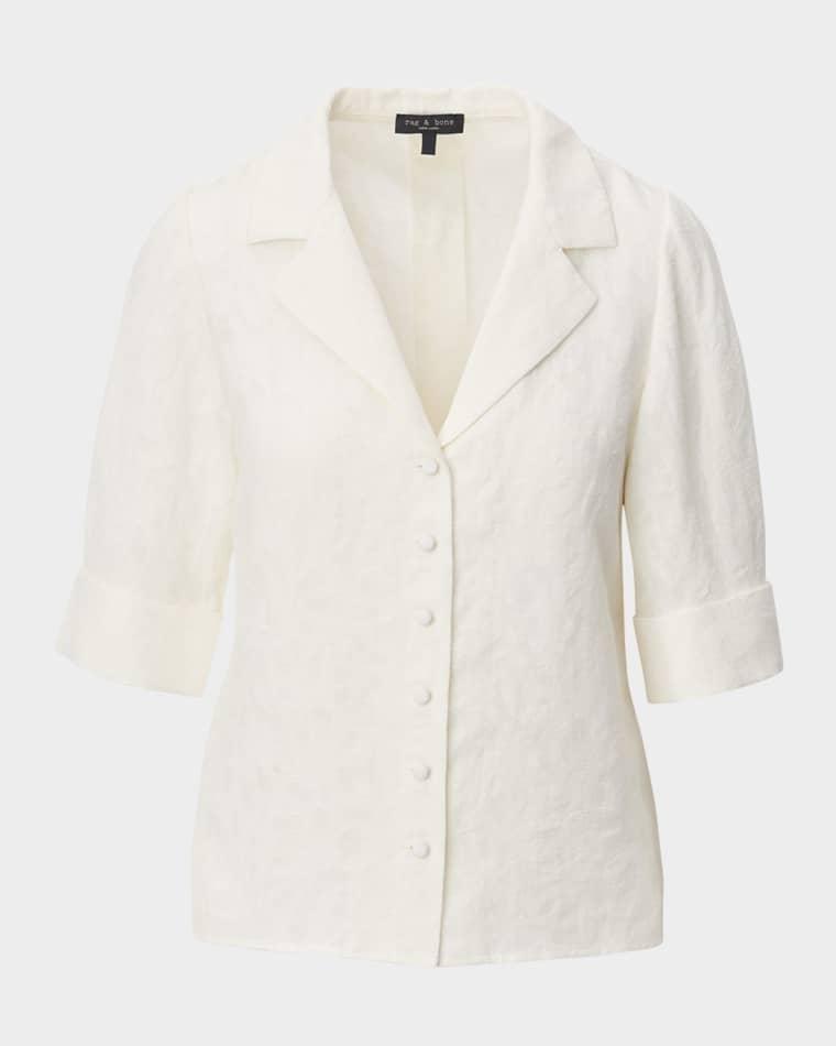 Carmella Puff-Sleeve Blouse by RAG&BONE