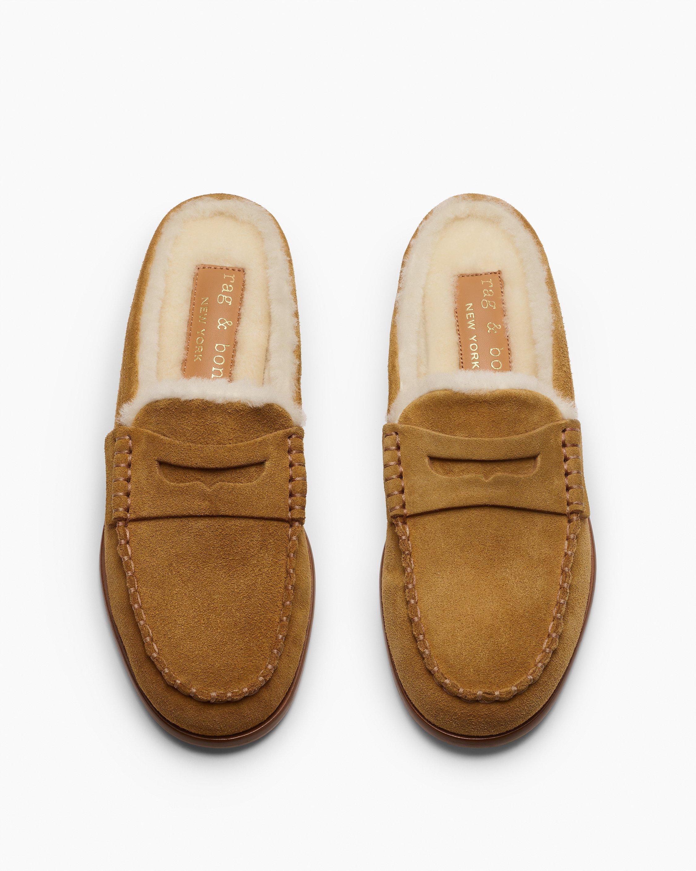 Carter Suede Shearling Mules by RAG&BONE