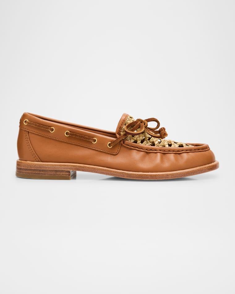 Carter Woven Leather Boat Loafers by RAG&BONE