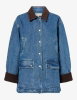 Cassidy Contrast-Collar Denim Jacket by RAG&BONE