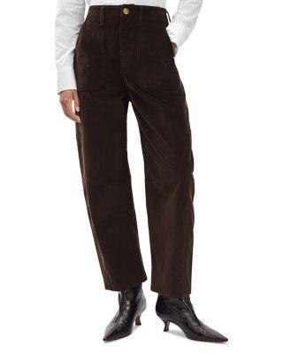 Charlie High Rise Ankle Barrel Jeans in Dark Brown by RAG&BONE