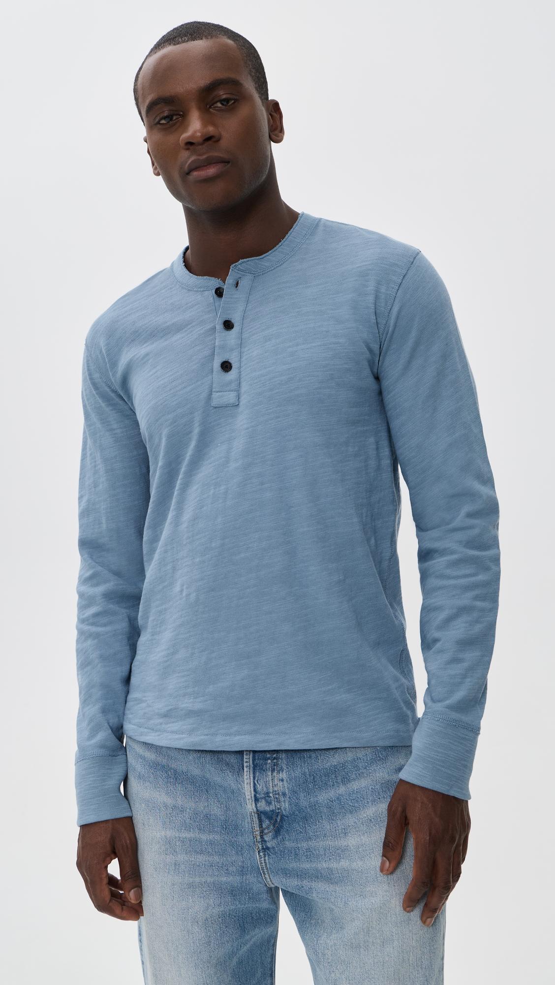 Classic Flame Henley Tee by RAG&BONE