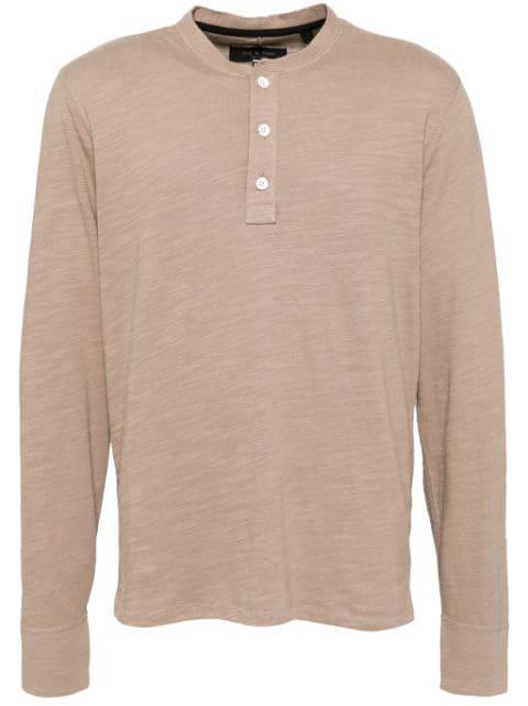 Classic Flame Henley polo shirt by RAG&BONE