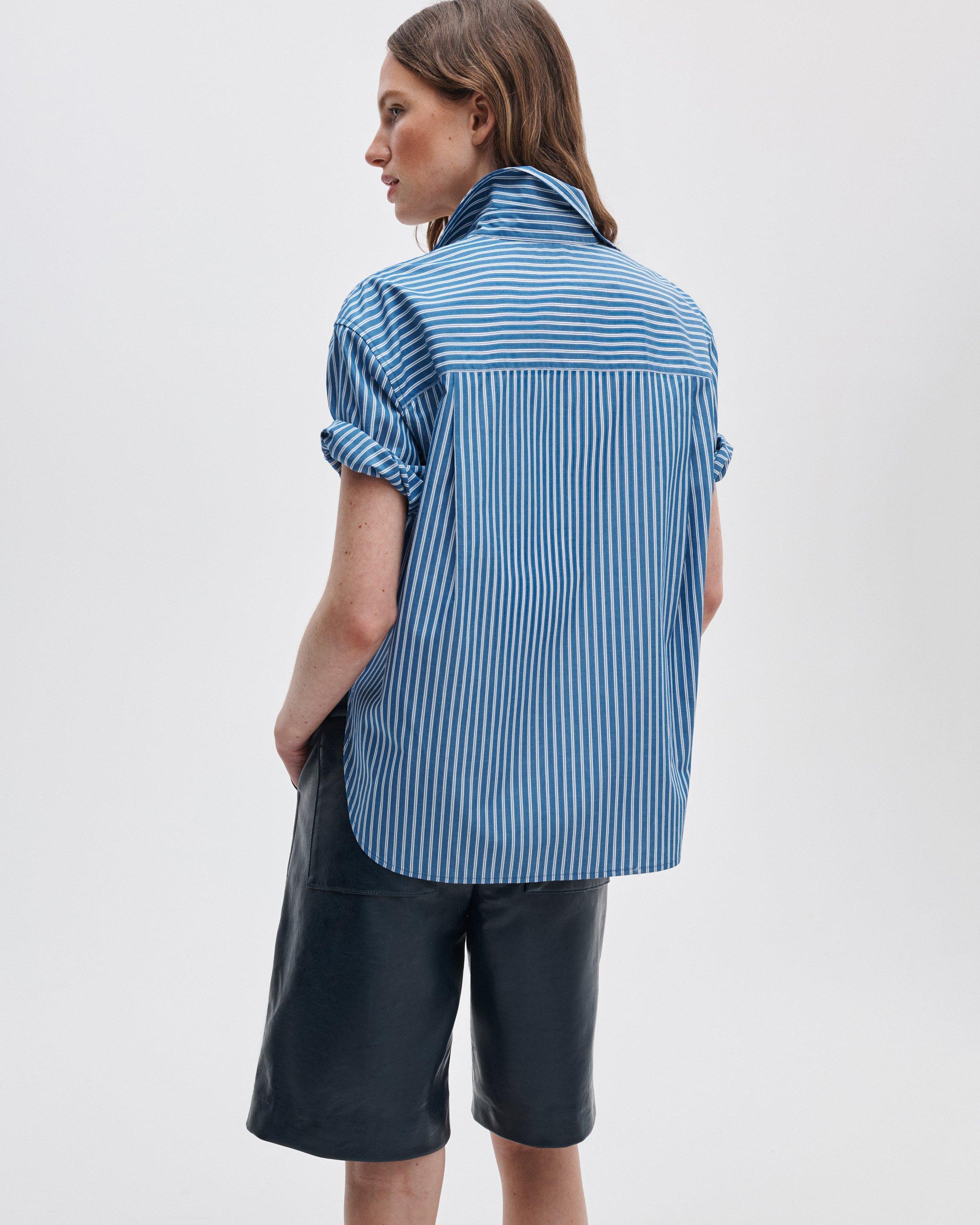 Connie Short-Sleeve Poplin Shirt by RAG&BONE