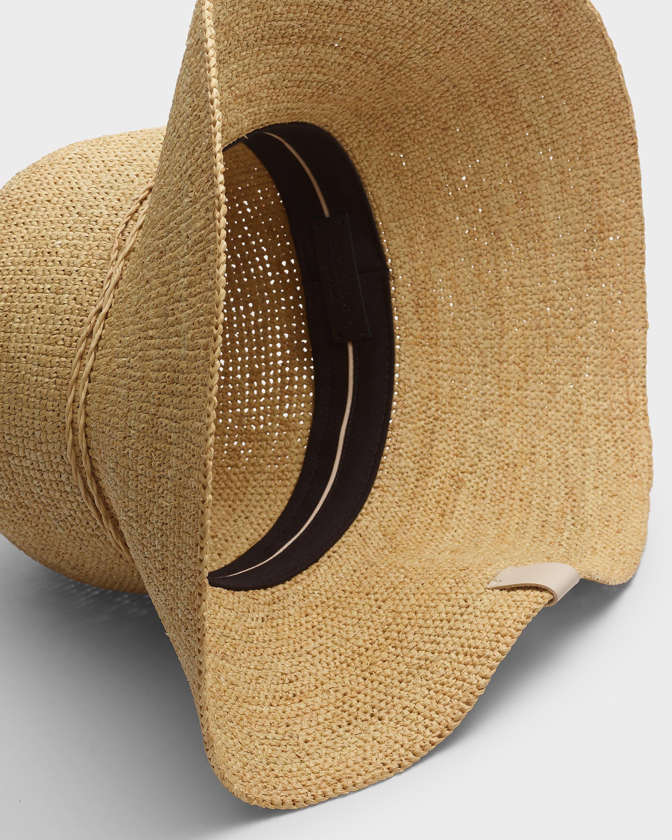 Crochet Raffia Bucket Hat by RAG&BONE