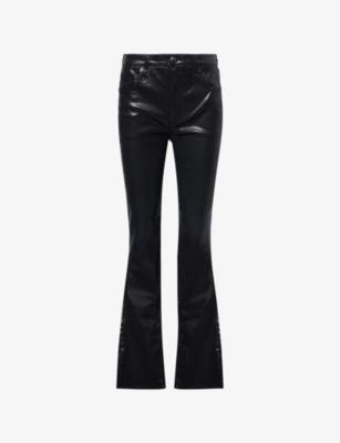 Dahlia Flexi Flared Coated-Denim Trousers by RAG&BONE