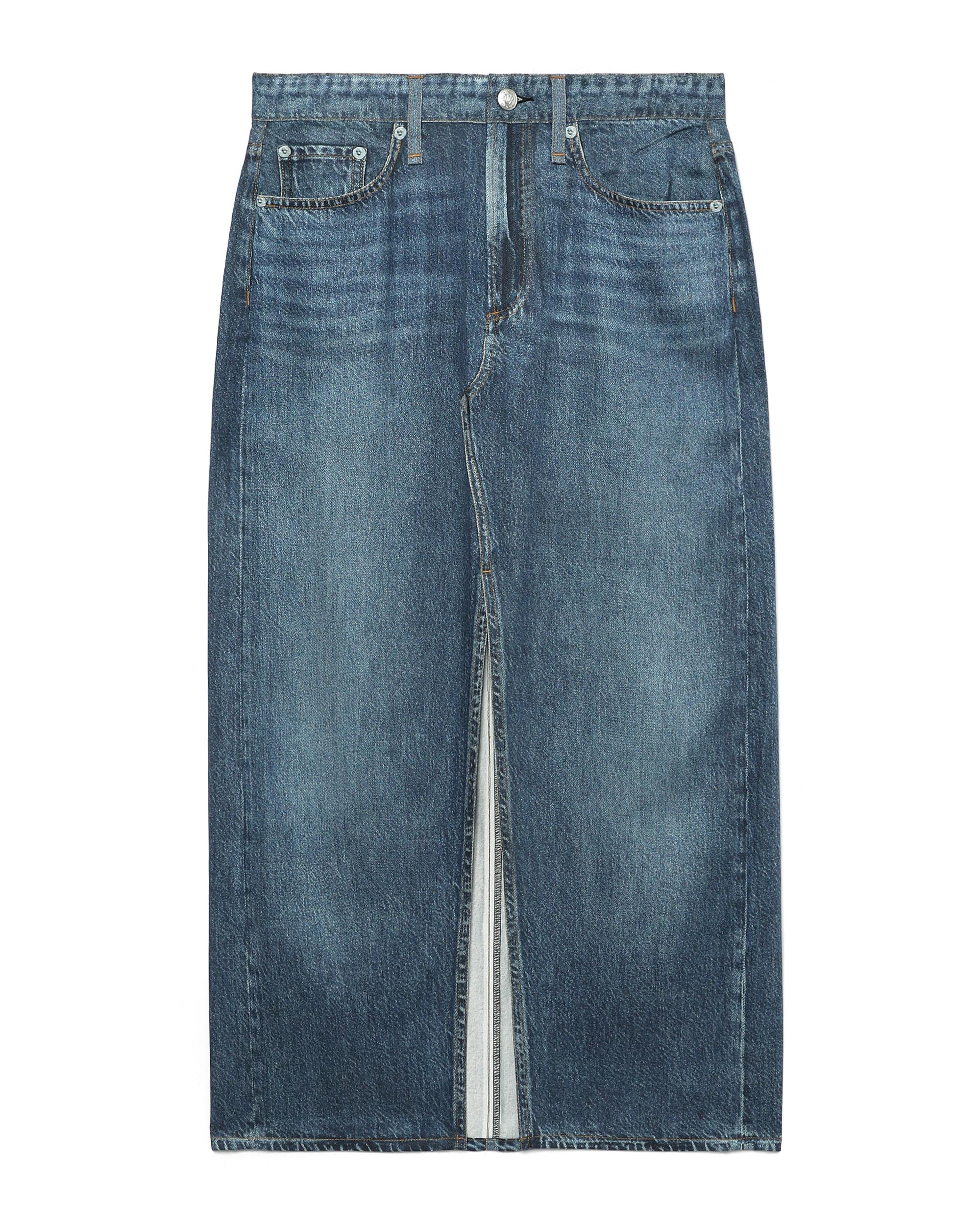 Denim midi skirt by RAG&BONE