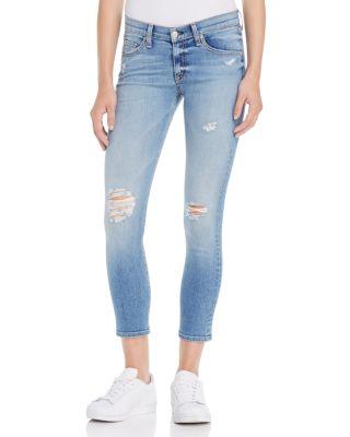 Distressed Capri Jeans in Gunner by RAG&BONE