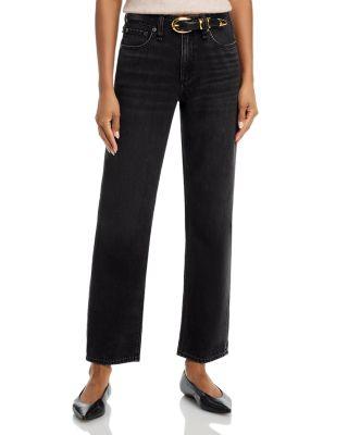 Featherweight Baggy Dre Low Rise Boyfriend Jeans in Jet Black by RAG&BONE