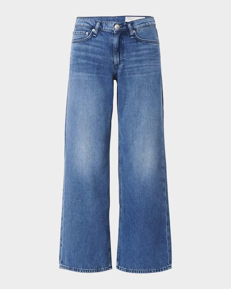 Featherweight Cam Low-Rise Relaxed Straight Ankle Jeans by RAG&BONE