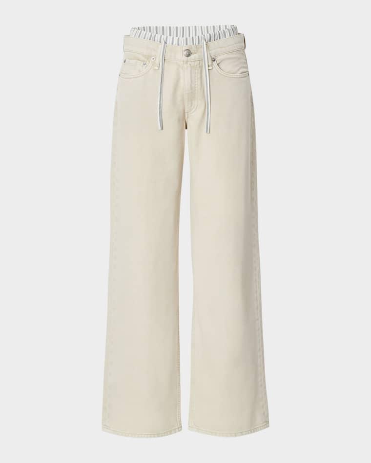 Featherweight Cam Low-Rise Relaxed Straight Boxer Jeans by RAG&BONE