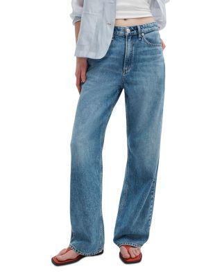 Featherweight Logan High Rise Wide Leg Jeans in Lyon by RAG&BONE
