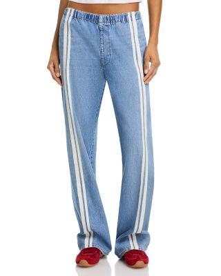 Featherweight Logan Pull On Track Jeans in Eversport by RAG&BONE