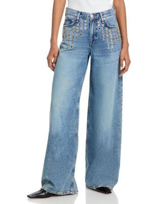 Featherweight Sofie High Rise Wide Leg Jeans in Amalfi by RAG&BONE