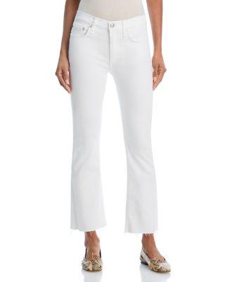 Flexi Peyton High Rise Ankle Bootcut Jeans in Optic White by RAG&BONE