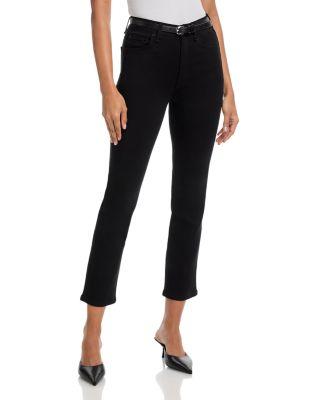 Flexi Wren High Rise Slim Ankle Jeans in Black by RAG&BONE