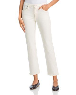 Harlow High Rise Straight Ankle Jeans in White by RAG&BONE