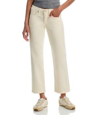 Harlow Low Rise Straight Ankle Jeans in Ecru by RAG&BONE