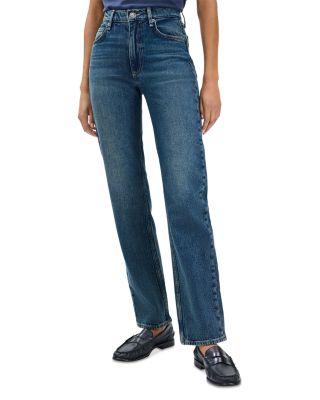 Harlow Mid Rise Straight Leg Jeans in Ness by RAG&BONE