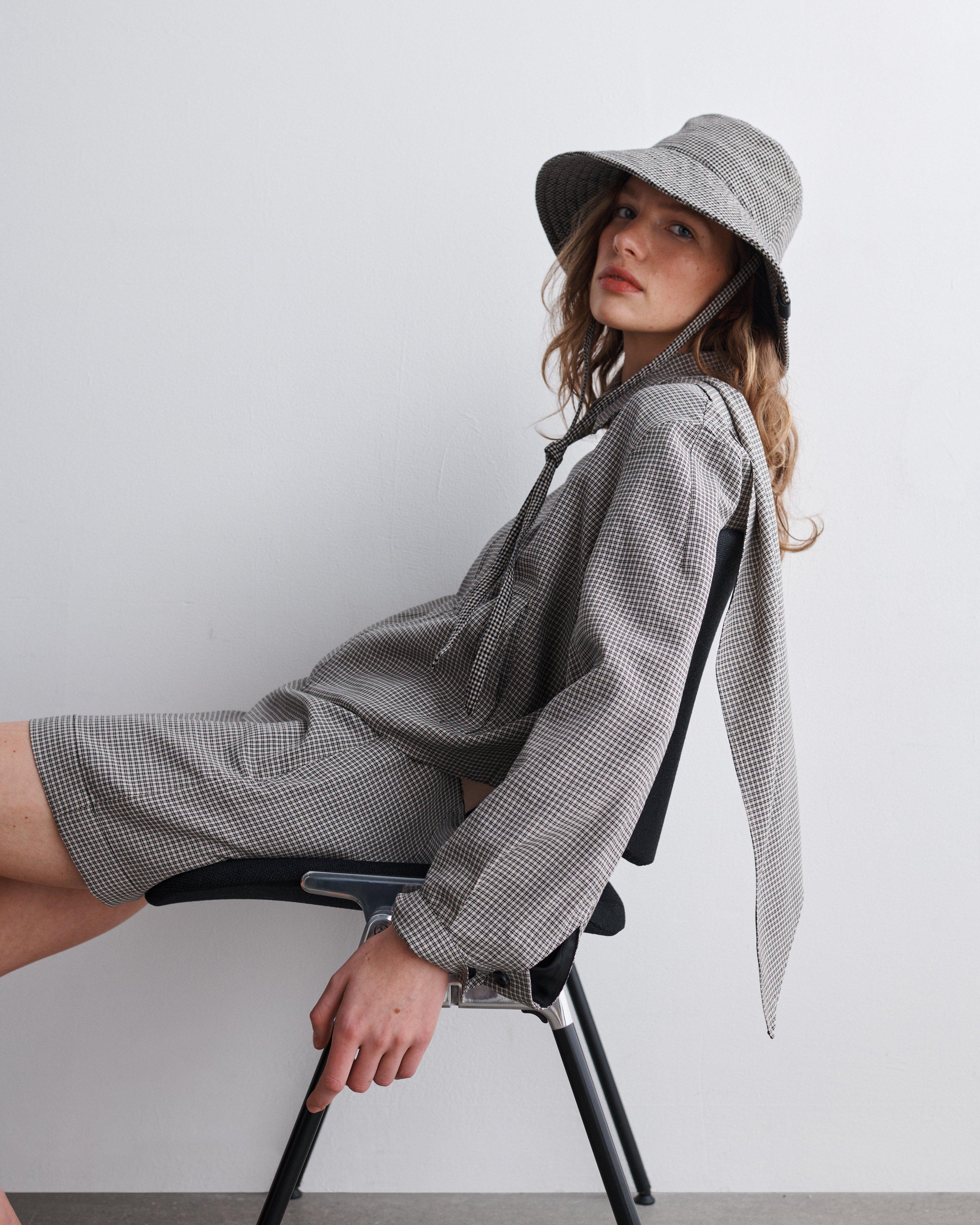 Harper Gingham Sun Hat by RAG&BONE