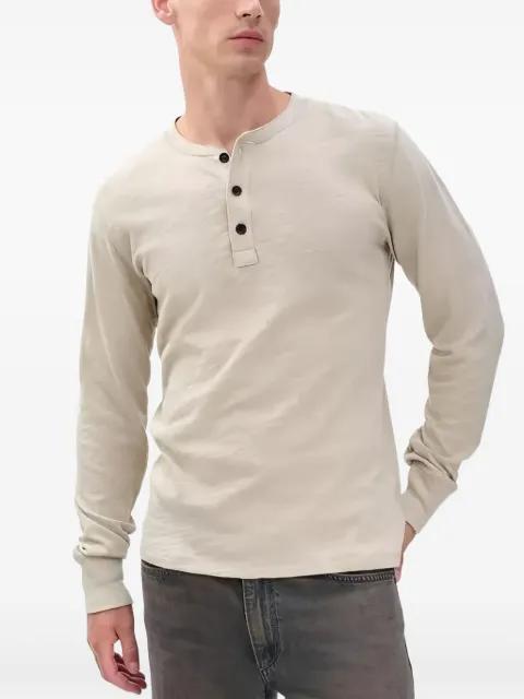 Henley-neck long-sleeve T-shirt by RAG&BONE