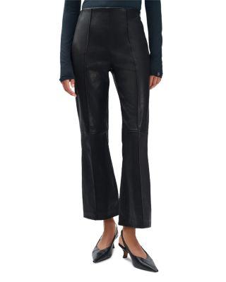 Irina Leather Kick Flare Pants by RAG&BONE