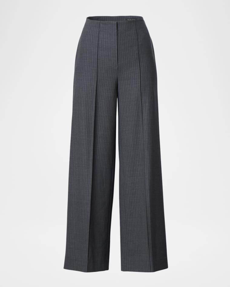 Irina Pinstripe High-Rise Trousers by RAG&BONE