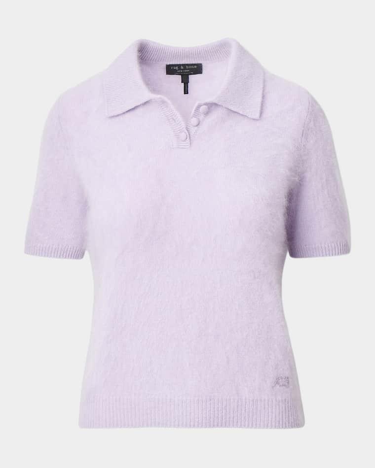 Jada Brushed Cashmere Polo Sweater by RAG&BONE