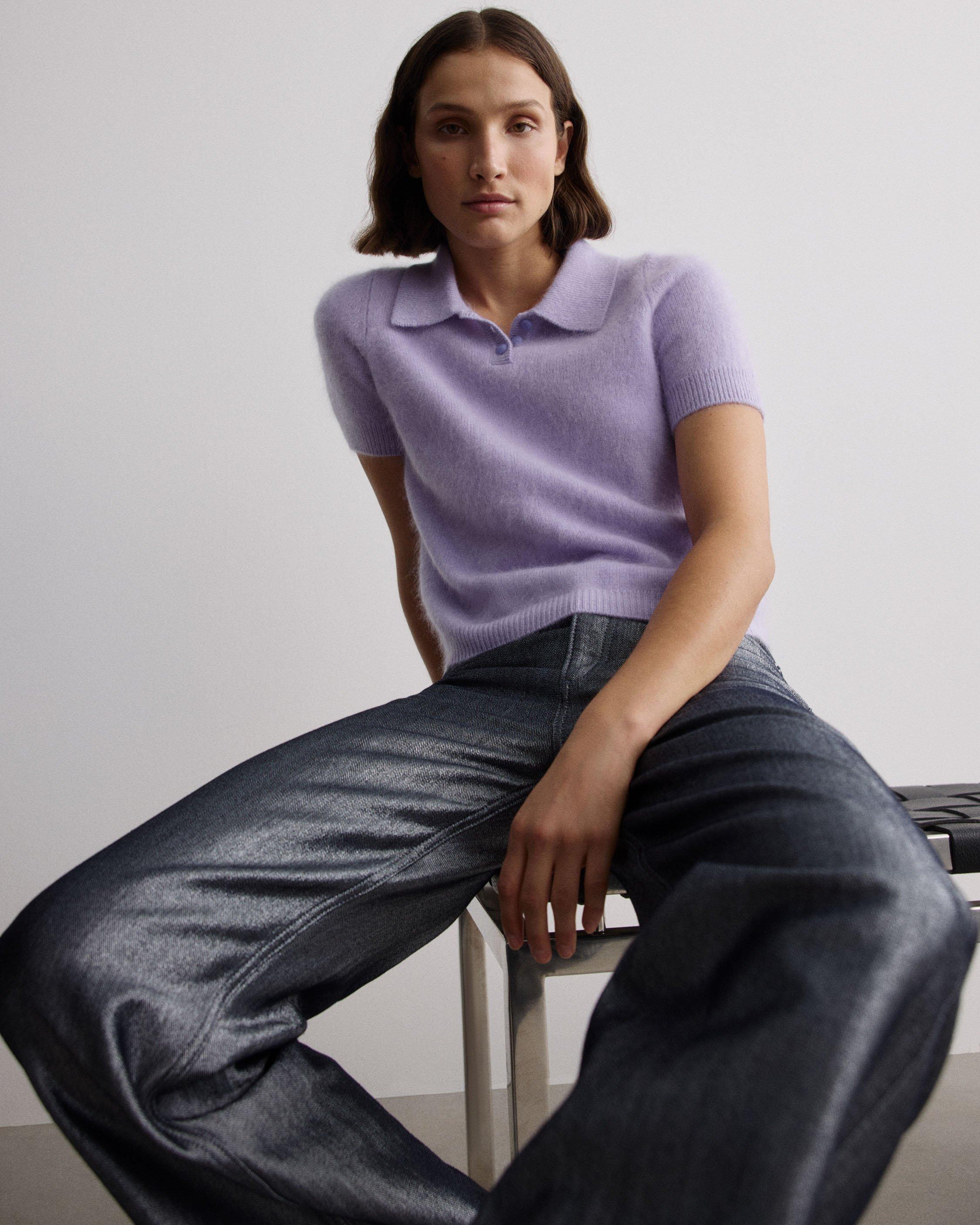Jada Brushed Cashmere Polo by RAG&BONE