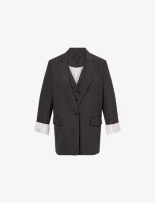 Jennifer Striped Stretch-Wool Blend Blazer by RAG&BONE