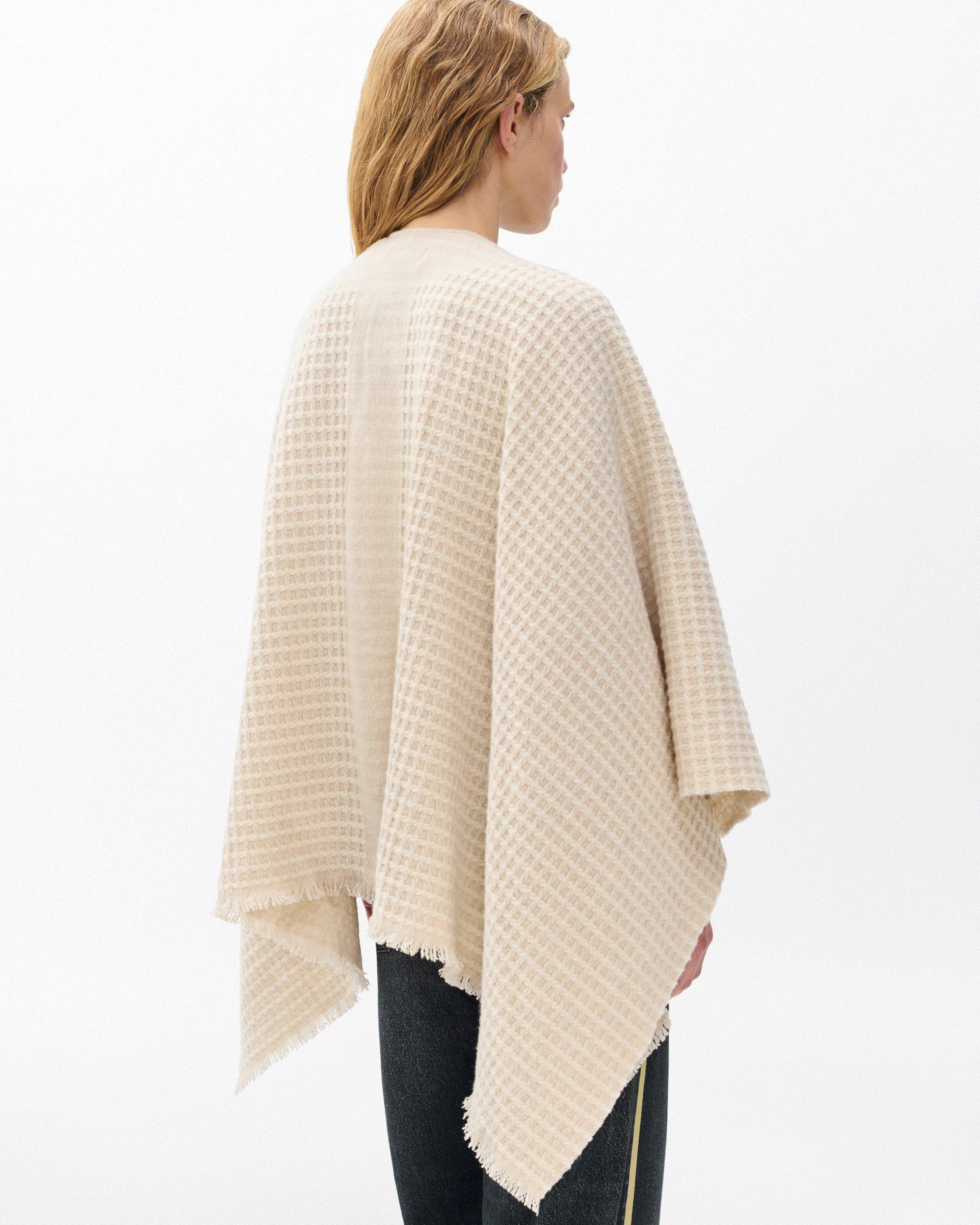 Joni Waffle-Knit Wool Poncho by RAG&BONE