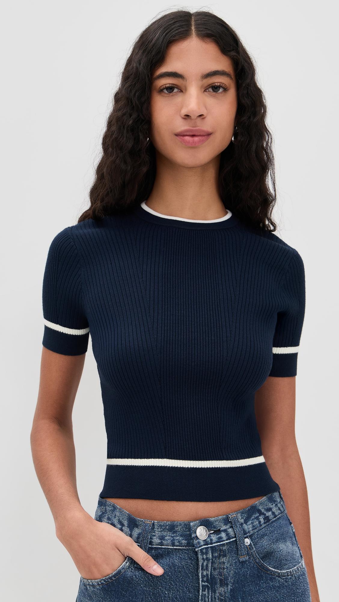 Kassy Rib Short Sleeve Tee by RAG&BONE