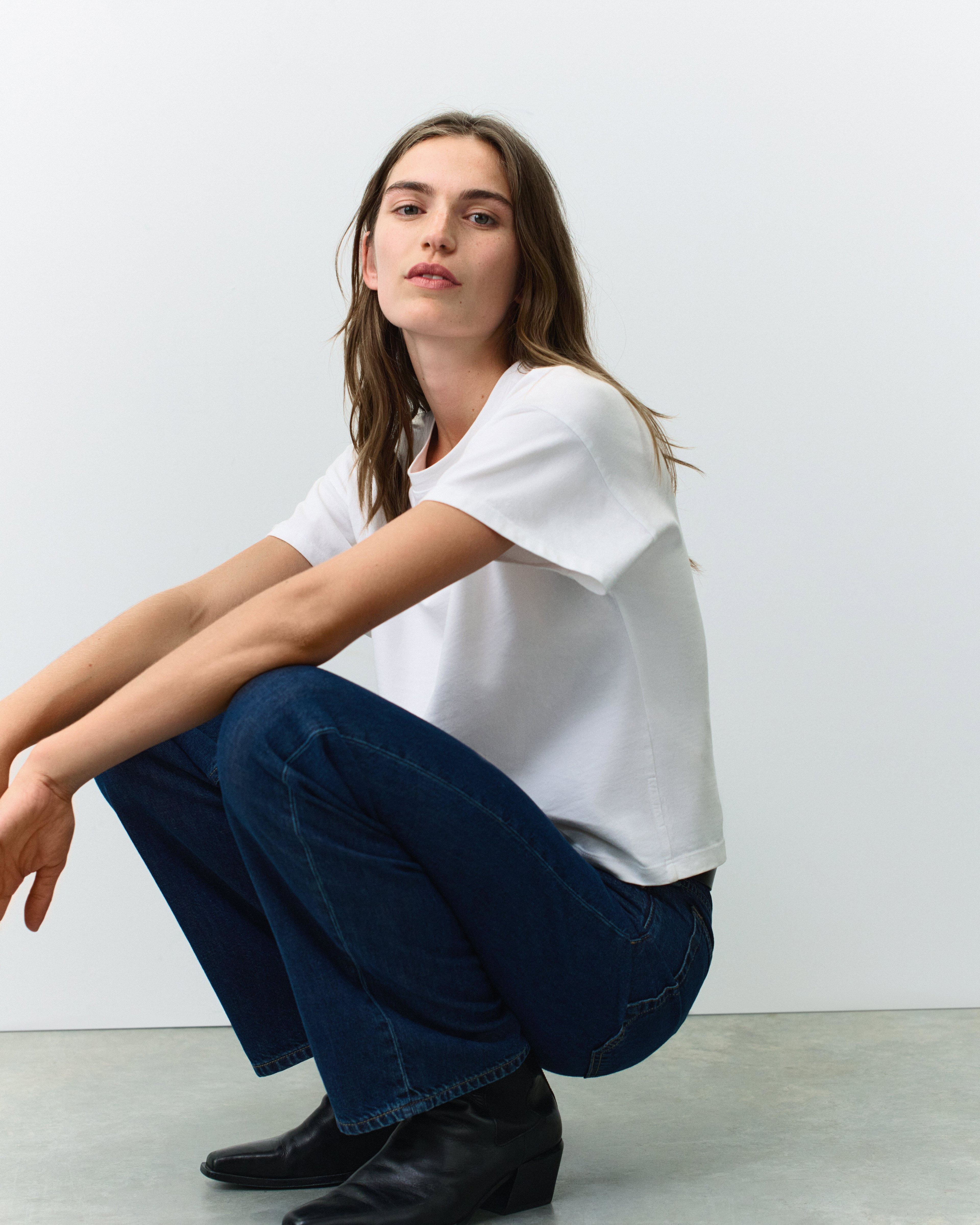 Kelly Boxy Cotton Tee by RAG&BONE