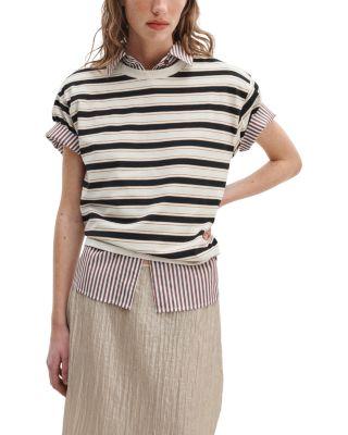 Kelly Stripe Boxy Jersey Tee - Exclusive by RAG&BONE