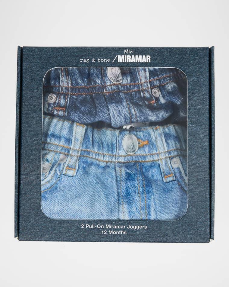 Kid's Mini rb Miramar Cotton Joggers 2-Piece Set, Size 12M by RAG&BONE