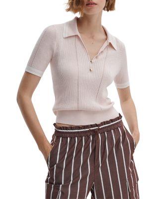 Laurie Tipped Short Sleeve Polo Sweater by RAG&BONE