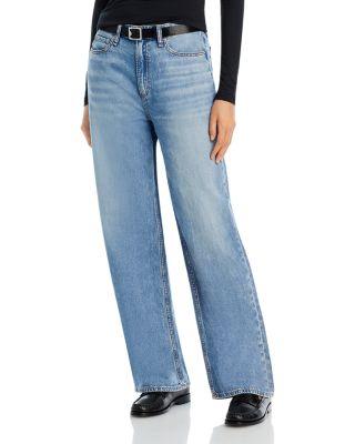 Logan Featherweight High Rise Wide Leg Jeans in Audrey by RAG&BONE