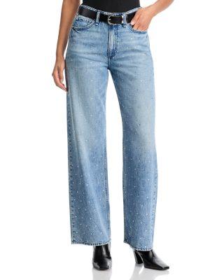 Logan High Rise Wide Jeans in Margojewel by RAG&BONE