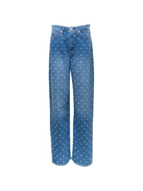 Logan distressed wide-leg jeans by RAG&BONE