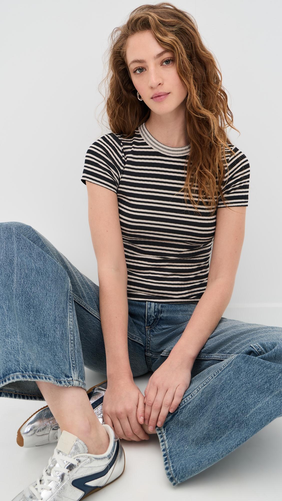 Luca Stripe Contrast Tee by RAG&BONE