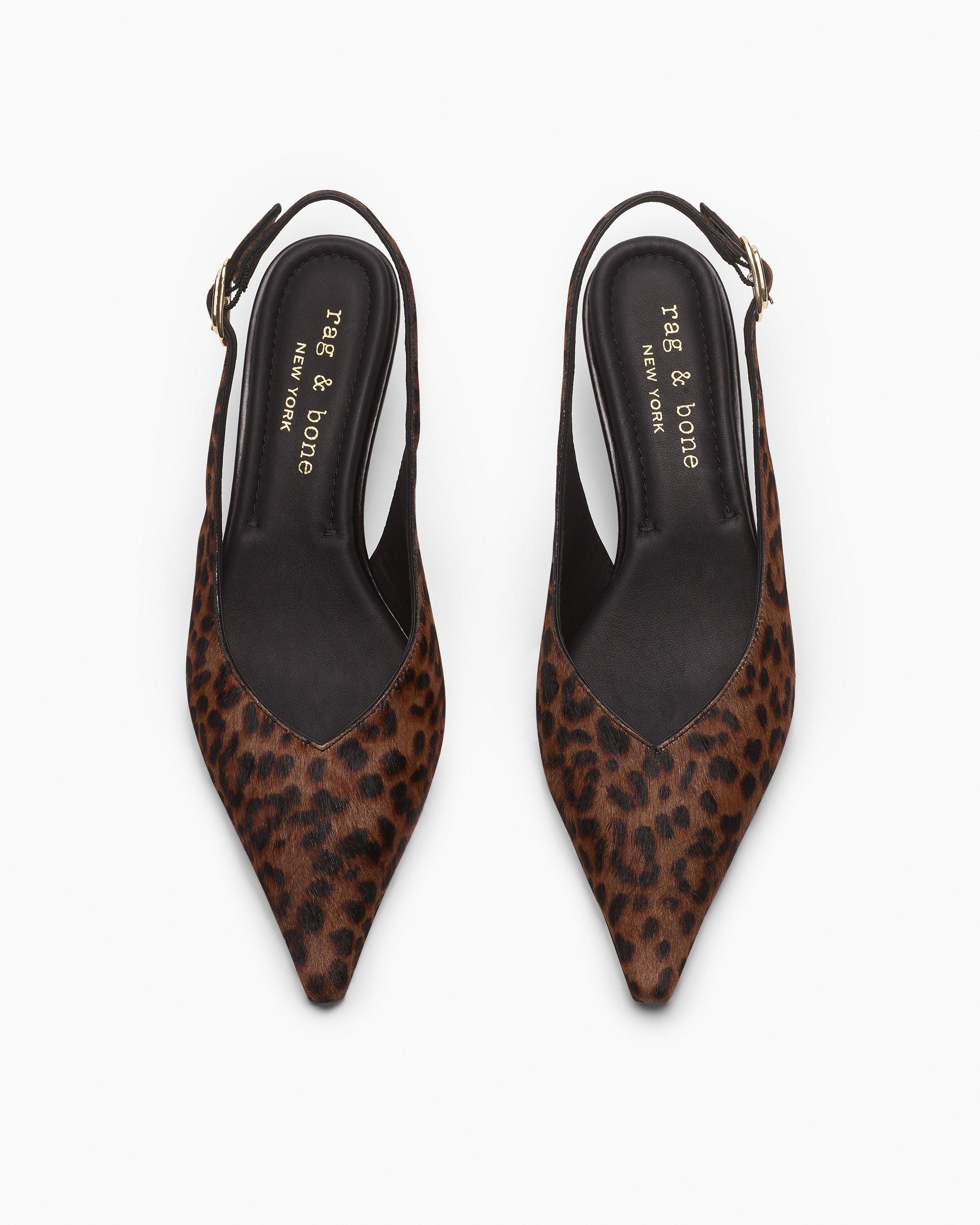 Madison Leopard Calf Hair Slingbacks by RAG&BONE