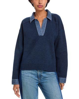 Marie Denim Polo Sweater by RAG&BONE